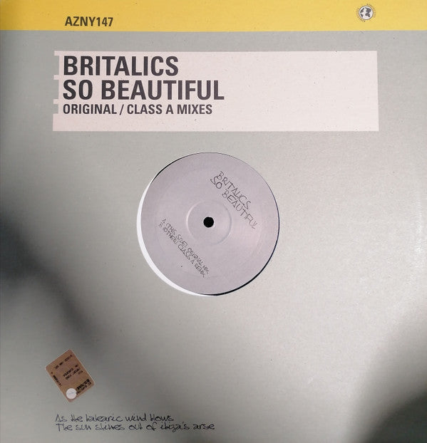 Britalics : So Beautiful (12")