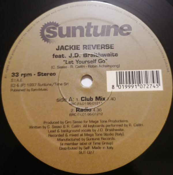 Jackie Reverse Featuring J.D. Braithwaite : Let Yourself Go (12")