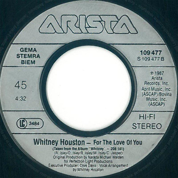 Whitney* : So Emotional (7", Single)