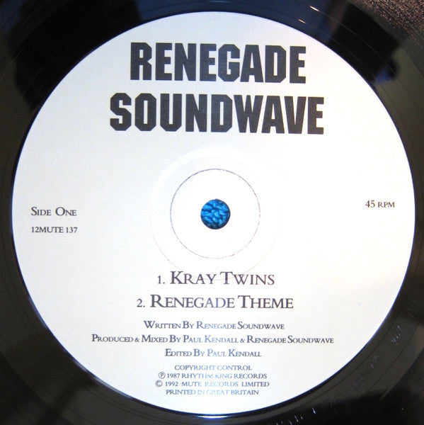 Renegade Soundwave : Kray Twins (12", Single, RE)