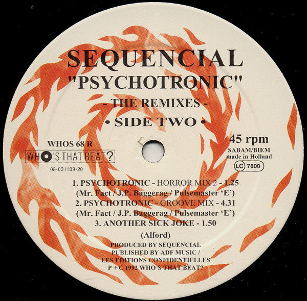 Sequencial : Psychotronic (The Remixes) (12")