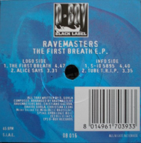 Ravemasters : The First Breath E.P. (12", EP)