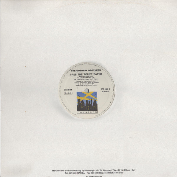 The Outhere Brothers : Pass The Toilet Paper (12")