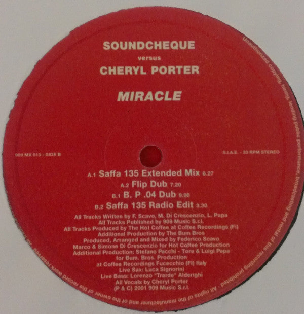 Soundcheque : Miracle (12")