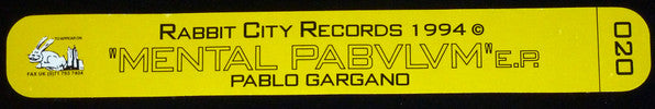 Pablo Gargano : Mental Pabvlvm E.P. (12", EP)