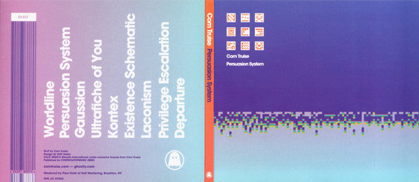 Com Truise : Persuasion System (CD, MiniAlbum)