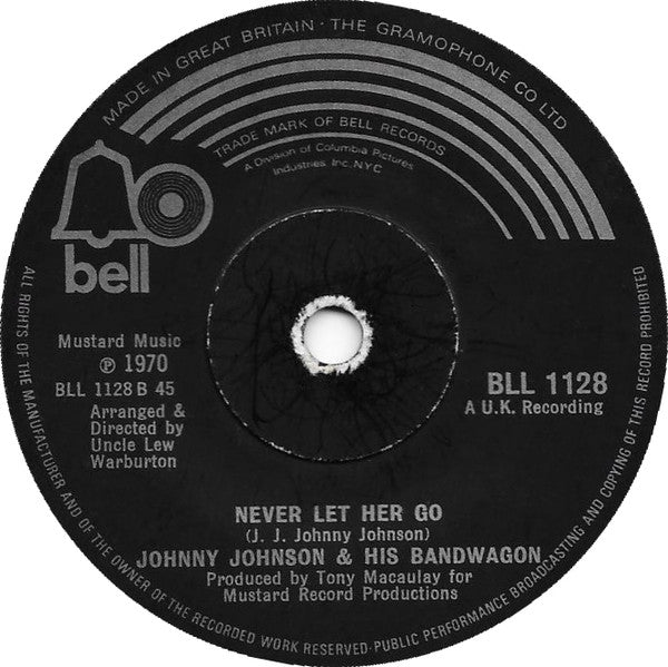 Johnny Johnson & His Bandwagon* : (Blame It) On The Pony Express (7", Single, Sol)