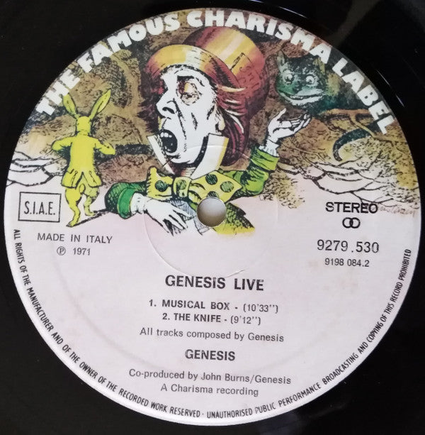 Genesis : Live (LP, Album, RE)