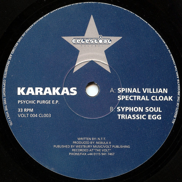Karakas : Psychic Purge E.P. (12", EP)