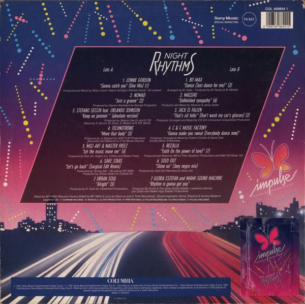 Various : Night Rhythms (LP, Comp, Mixed)