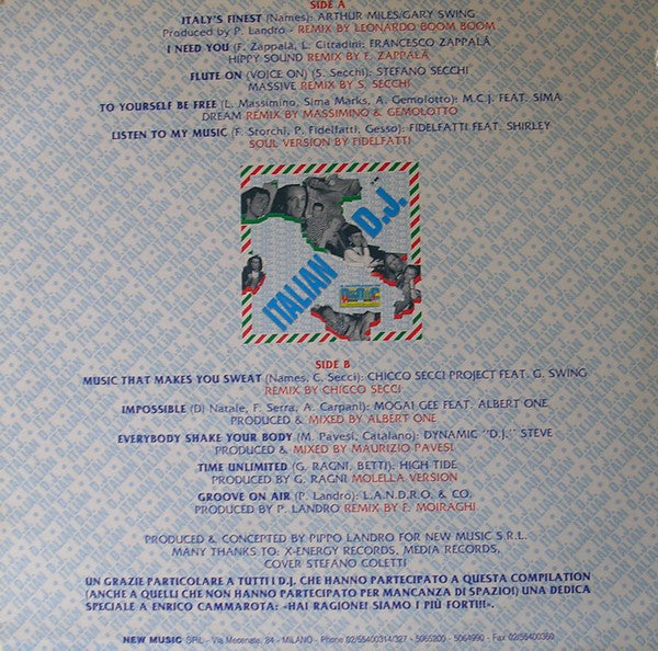 Various : Italian D.J. (LP, Comp)