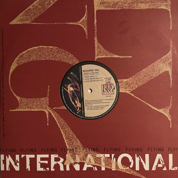 Bizarre Inc : Such A Feeling / Raise Me (12")