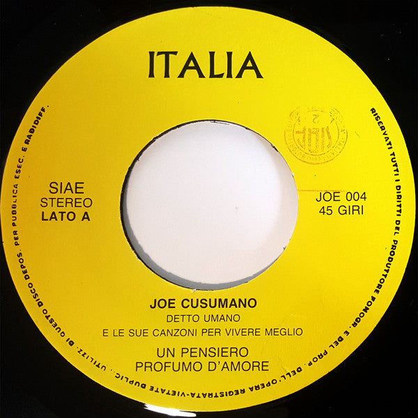 Joe Cusumano : Joe Cusumano E La Sua Meravigliosa Chitarra (7", EP)