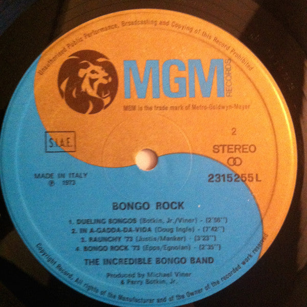Michael Viner's Incredible Bongo Band* : Bongo Rock (LP, Album)