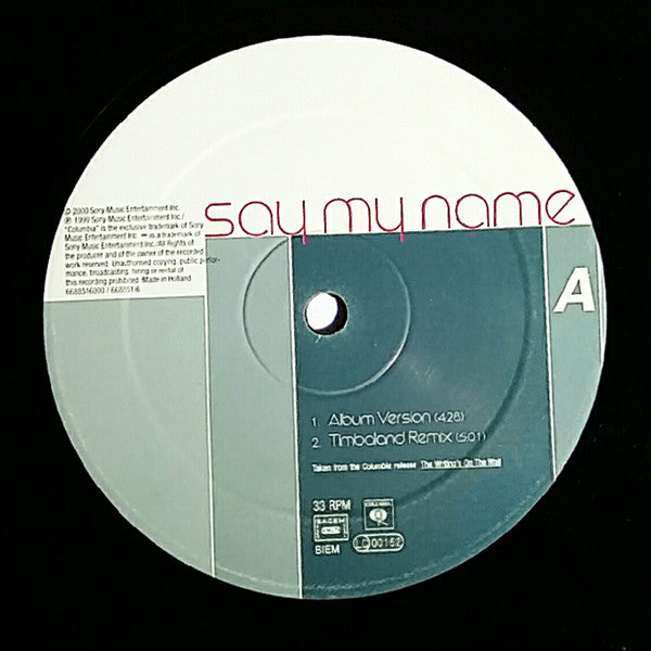 Destiny's Child : Say My Name (12", Single)