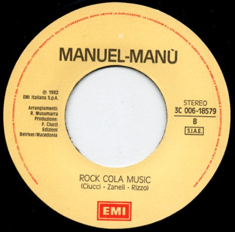 Manuel Manù : Toccami Toccami (7", Single)