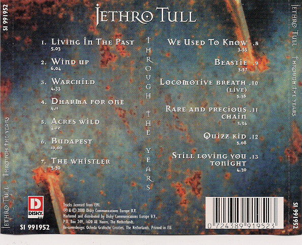 Jethro Tull : Through The Years (CD, Comp)