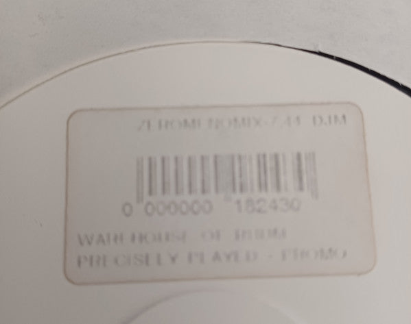 Warehouse Of Rhum : Precisely Played (12", S/Sided, Promo)