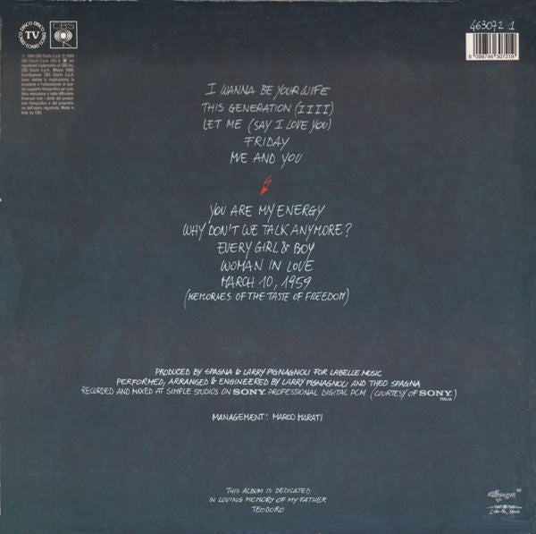 Spagna* : You Are My Energy (LP, Album)