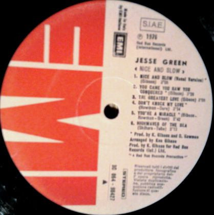 Jesse Green : Nice And Slow (LP, Album)