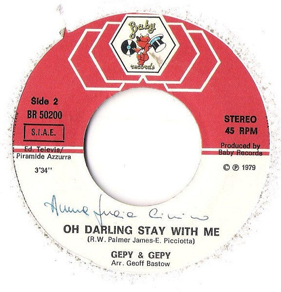 Gepy & Gepy : Body To Body (7")