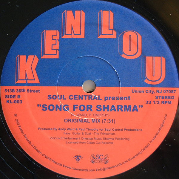 Soul Central Present Christopher Hall : My Vow (12")