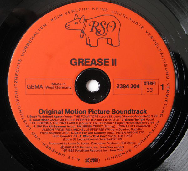 Various : Grease 2 (Original Soundtrack Recording) (LP, Album, Gat)