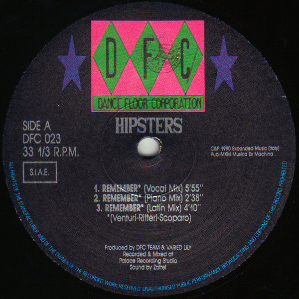 Hipsters : Remember (12")