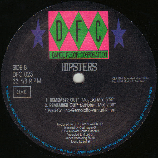 Hipsters : Remember (12")