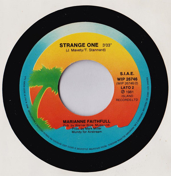 Marianne Faithfull : Sweetheart (7")
