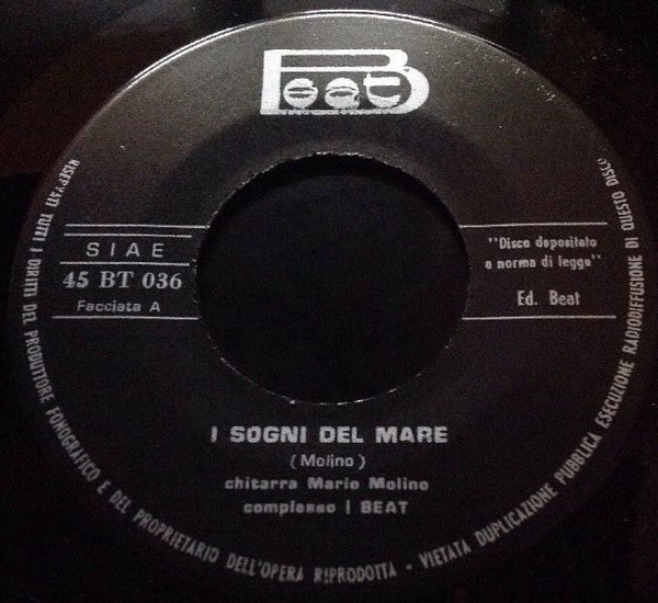 Mario Molino : I Sogni Del Mare / Operazione Beat (7")