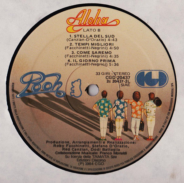 Pooh : Aloha (LP, Album, Gat)