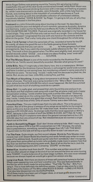 The Who : Odds & Sods (LP, Comp, RE)