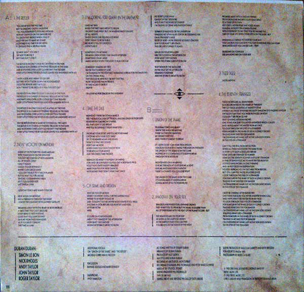 Duran Duran : Seven And The Ragged Tiger (LP, Album)