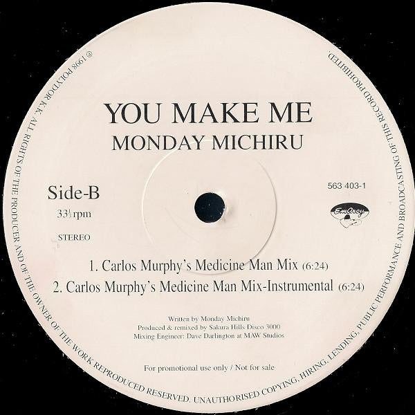 Monday Michiru : You Make Me (12", Promo)