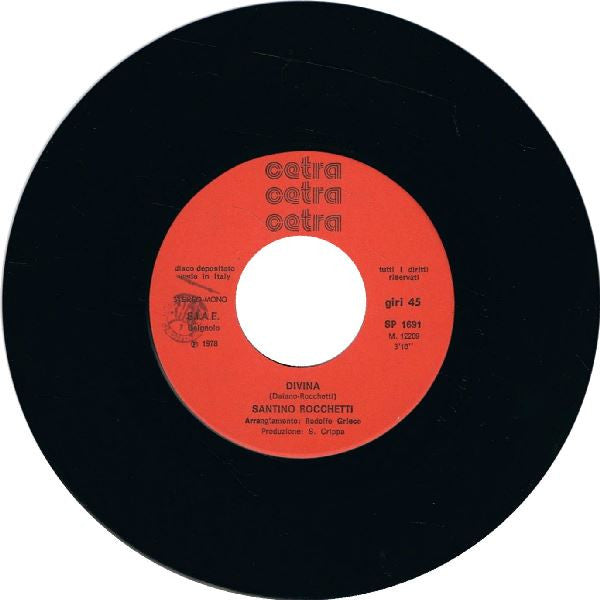 Santino Rocchetti : Divina (7")
