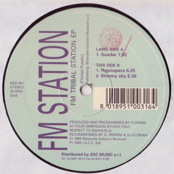 FM Station : FM Tribal Station EP (12", EP)
