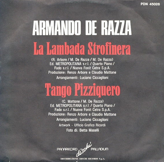 Armando De Razza : La Lambada Strofinera (7")