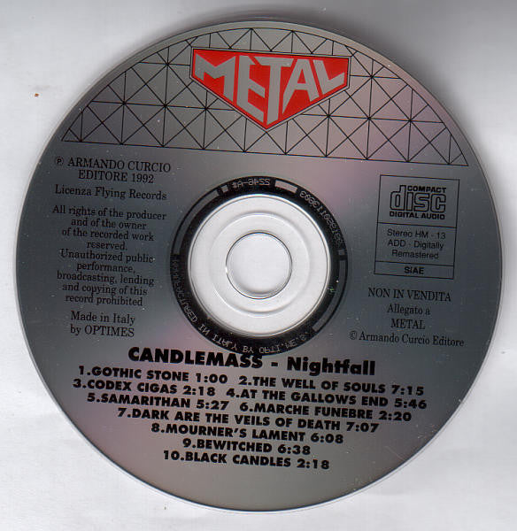 Candlemass : Nightfall (CD, Album, RE, RM)
