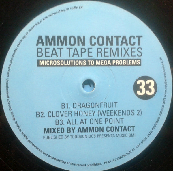 AmmonContact : Beat Tape Remixes (12")