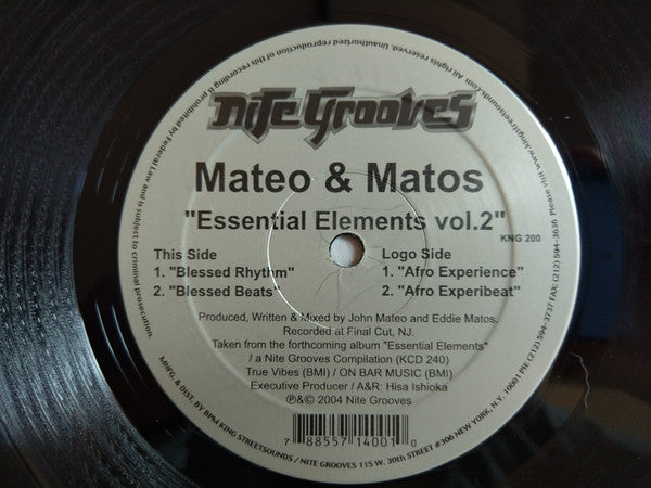 Mateo & Matos : Essential Elements Vol. 2 (12")