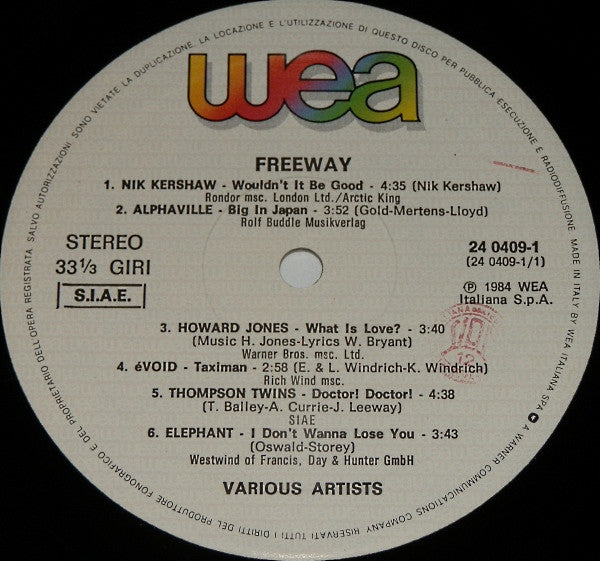 Various : Freeway (LP, Comp)