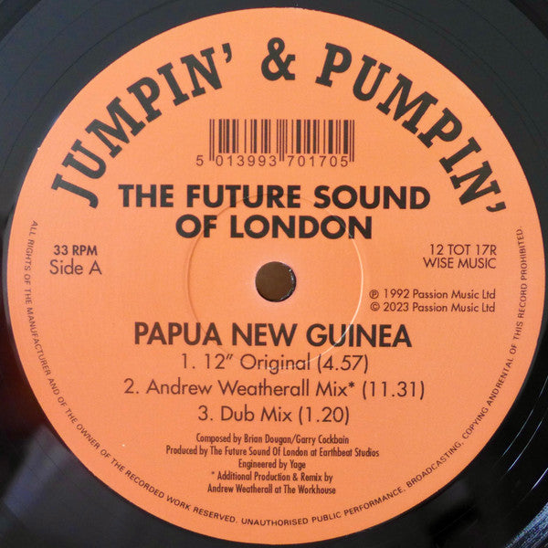 The Future Sound Of London : Papua New Guinea (12", Ltd, Num, RE)