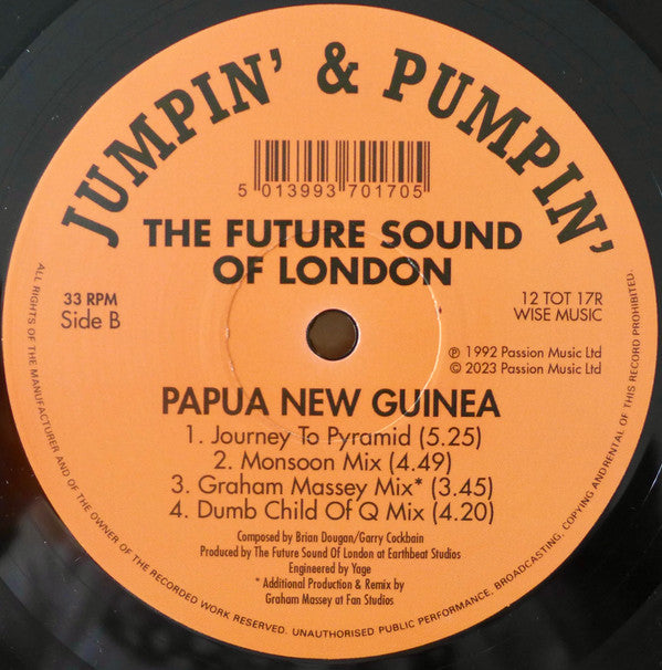 The Future Sound Of London : Papua New Guinea (12", Ltd, Num, RE)