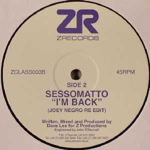 Joey Negro / Sessomatto : Can't Get High Without U / I'm Back (12")