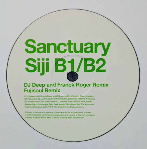 Siji : Sanctuary (12")