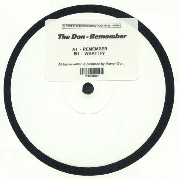 Marvin Don : Remember (12")