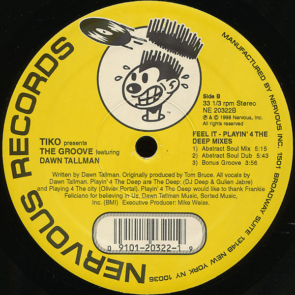 Tiko Presents The Groove (4) Featuring Dawn Tallman : Feel It (12")