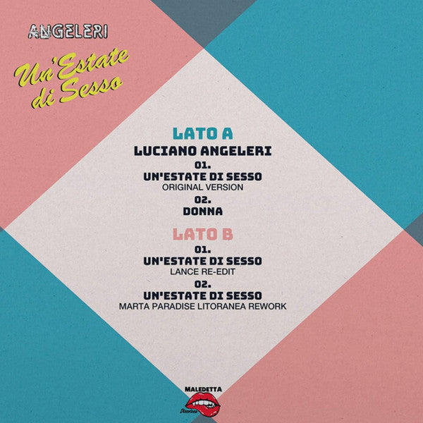 Luciano Angeléri : Un'Estate Di Sesso (12", EP, Ltd, RE, Pin)