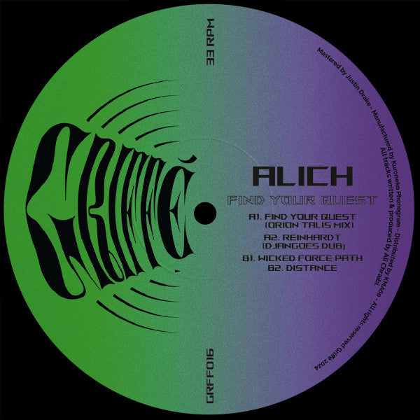 Alich : Find Your Quest (12", EP)